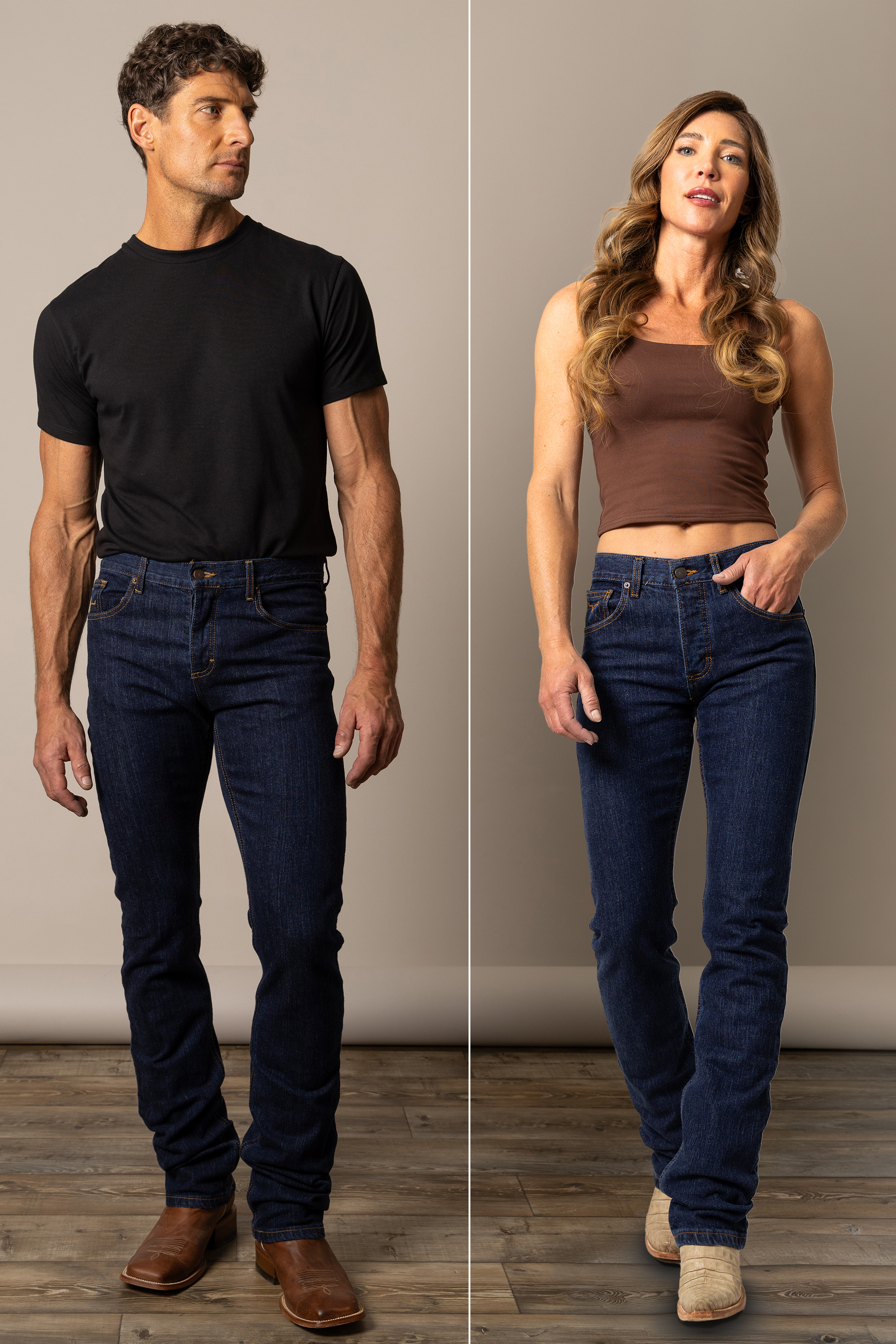 Wayne | Mid-Rise Straight Denim | Kimes Ranch