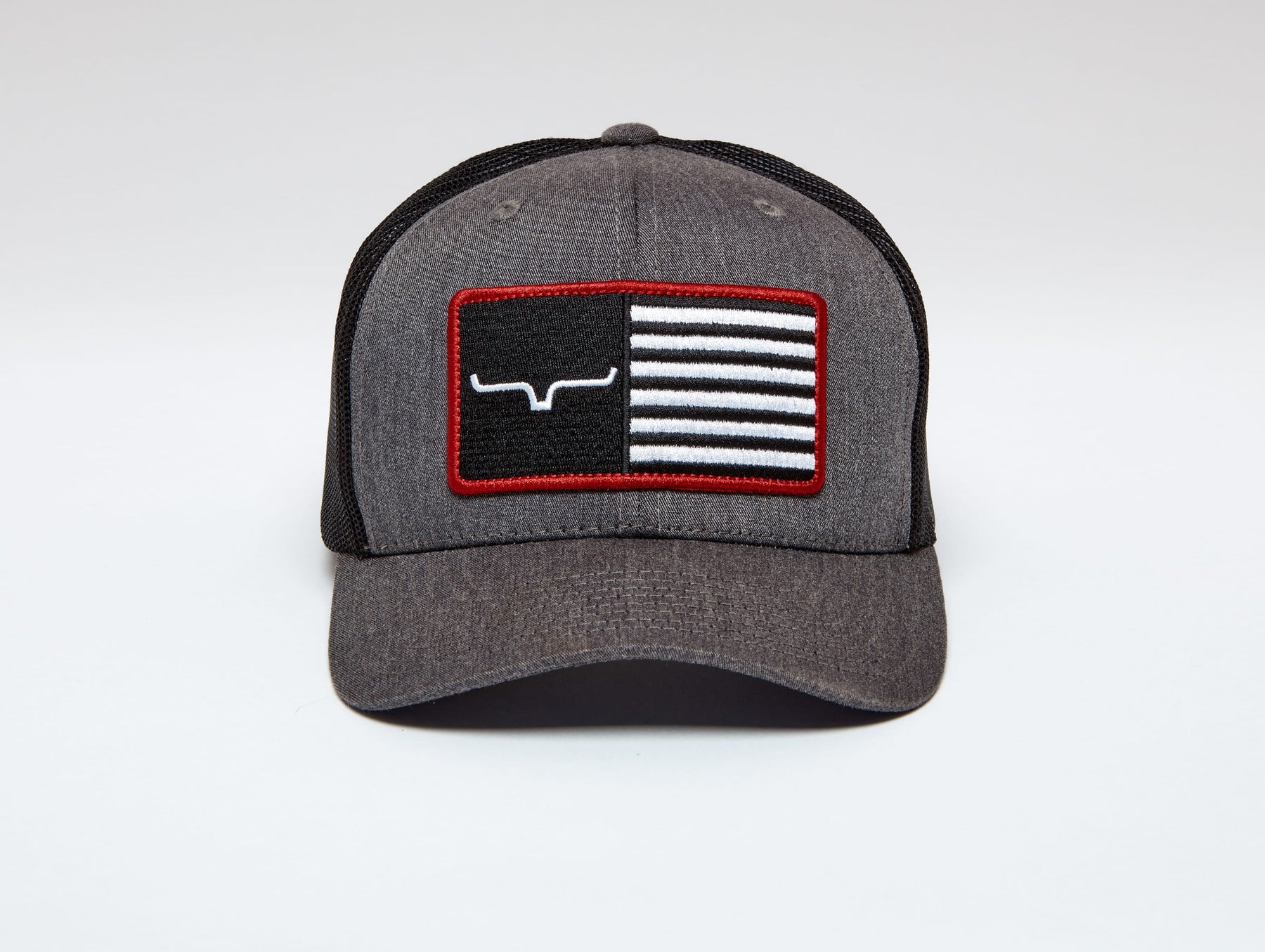 Naicissism American Flag Hat Rifle Flag Men's Trucker Hat